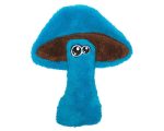 Cycle Dog USA Duraplush Mushroom Plush Dog Toy, Assorted Colors